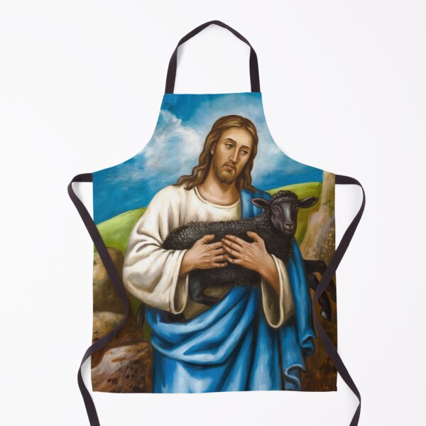 Item preview, JESUS HOLDING A BLACK SHEEP designed and sold by Obinne.