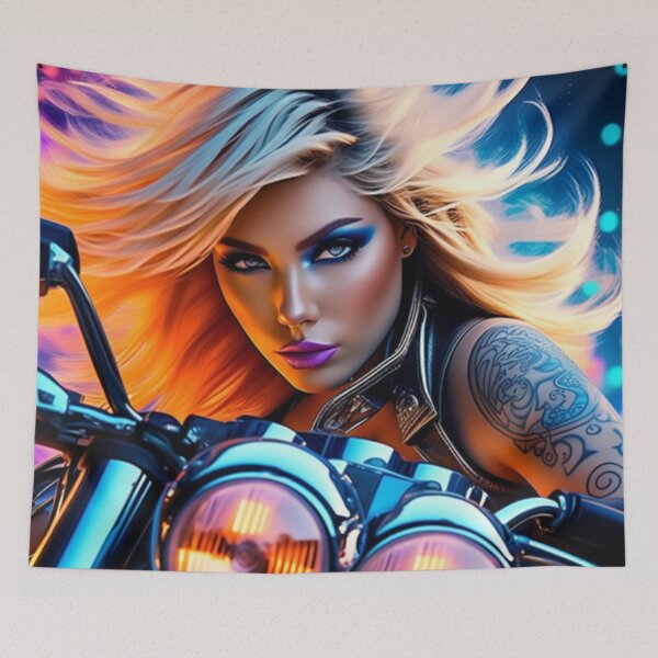 Item preview, Blonde Biker Gal Tattoos  designed and sold by TheDarkWardrobe.
