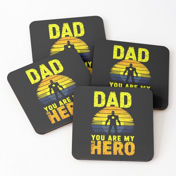 Item preview, Dad You Are My Hero Retro Quote Design designed and sold by TheArtOfPat.
