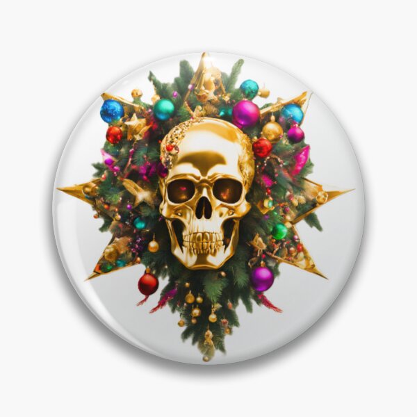 Item preview, Christmas Gold Skull as  holidays "decoration"  designed and sold by Atarac.
