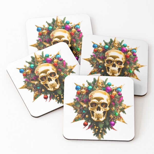 Item preview, Christmas Gold Skull as  holidays "decoration"  designed and sold by Atarac.