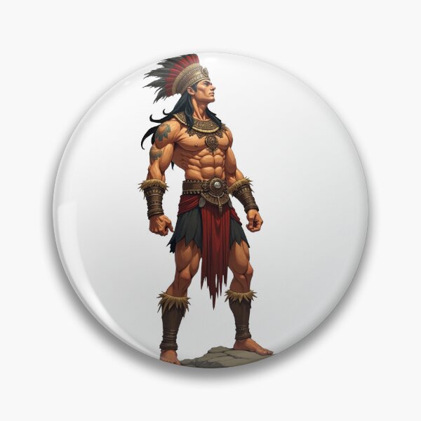Item preview, warrior with Aztec touches. designed and sold by JonelleTshirts.