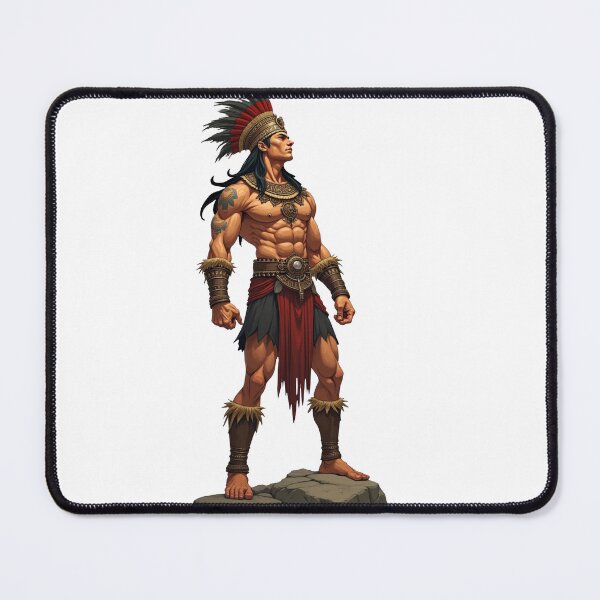 Item preview, warrior with Aztec touches. designed and sold by JonelleTshirts.