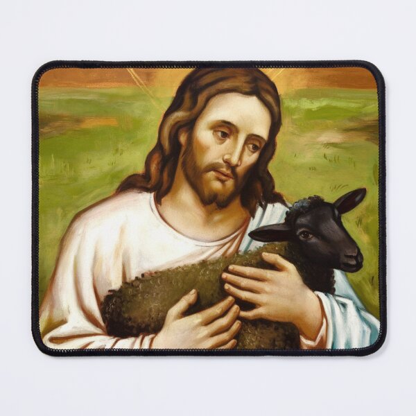Item preview,  JESUS HOLDING A BLACK LAMB  designed and sold by Obinne.