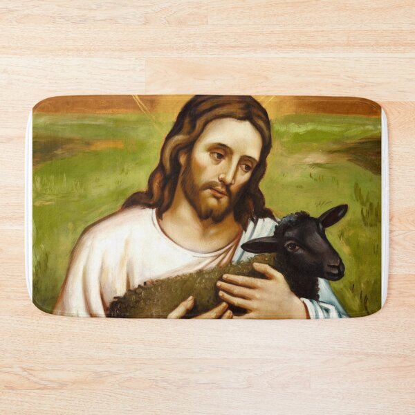 Item preview,  JESUS HOLDING A BLACK LAMB  designed and sold by Obinne.
