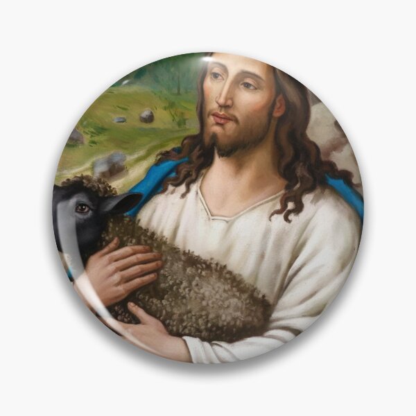 Item preview,  PICTURE OF JESUS HOLDING A BLACK SHEEP  designed and sold by Obinne.