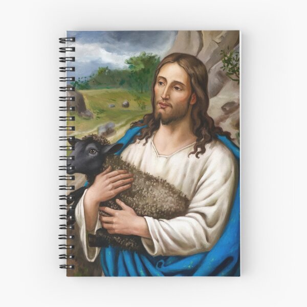 Item preview,  PICTURE OF JESUS HOLDING A BLACK SHEEP  designed and sold by Obinne.