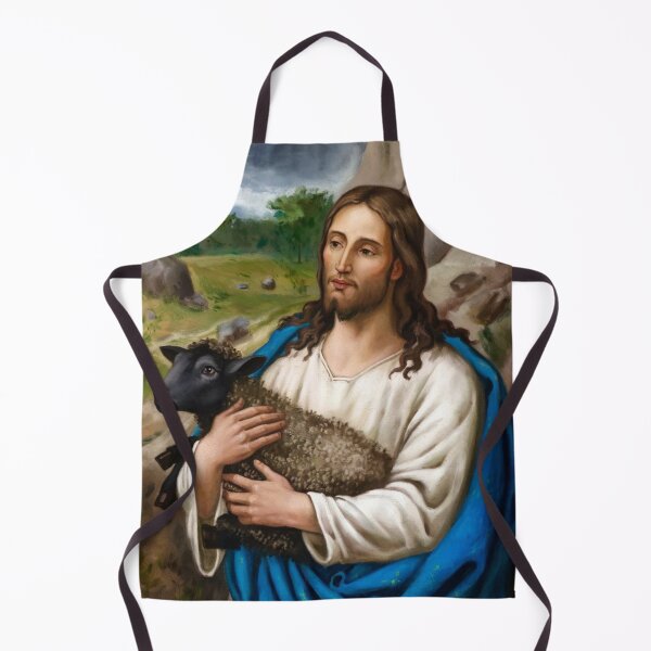 Item preview,  PICTURE OF JESUS HOLDING A BLACK SHEEP  designed and sold by Obinne.