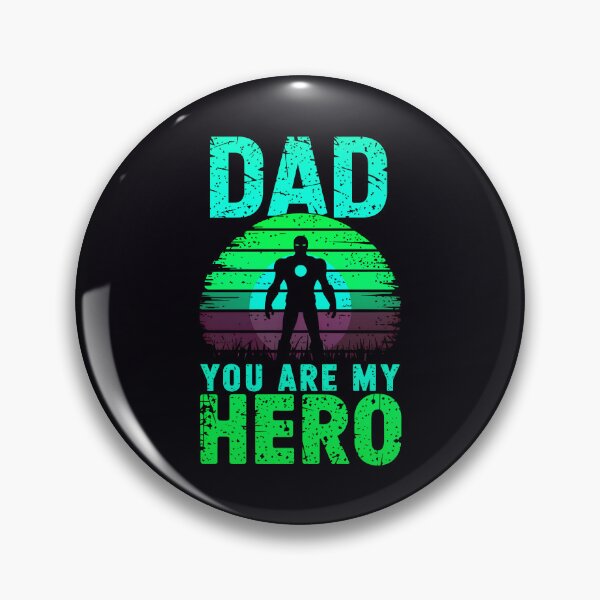Item preview, Dad You Are My Hero Retro Quote Design designed and sold by TheArtOfPat.