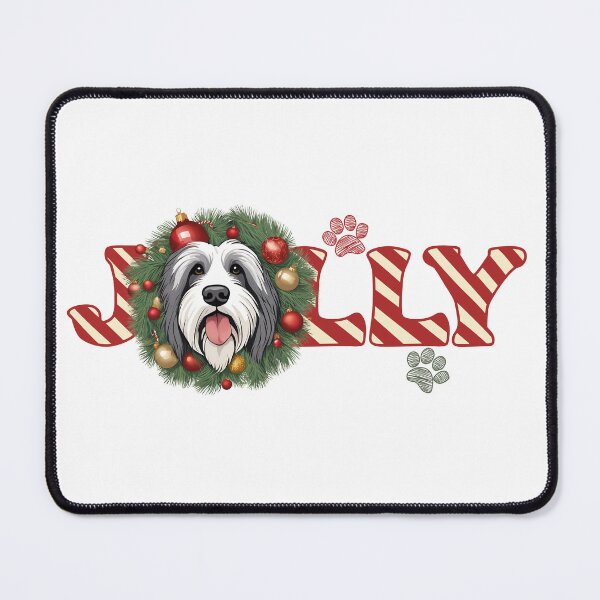 Item preview, Jolly Christmas - Bearded Collie Nose Edition designed and sold by GoodyPaws.
