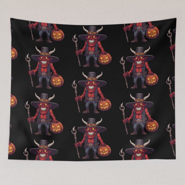 Item preview, Halloween pumpkin demon devil designed and sold by Temdo7.