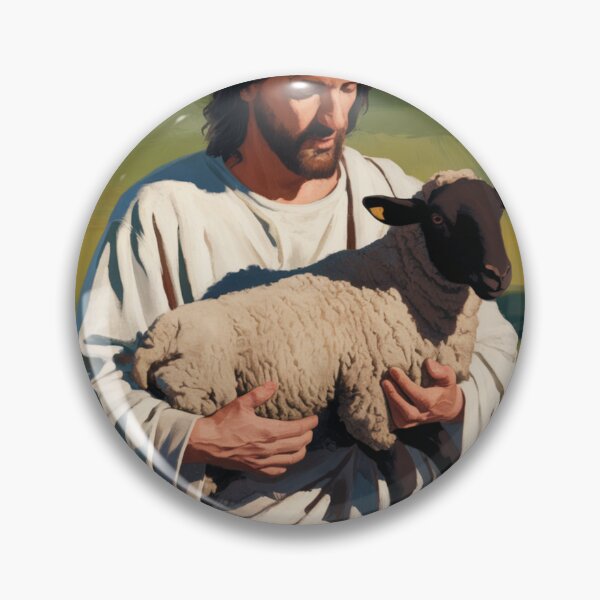 Item preview,  PICTURE OF JESUS HOLDING A BLACK LAMB  designed and sold by Obinne.