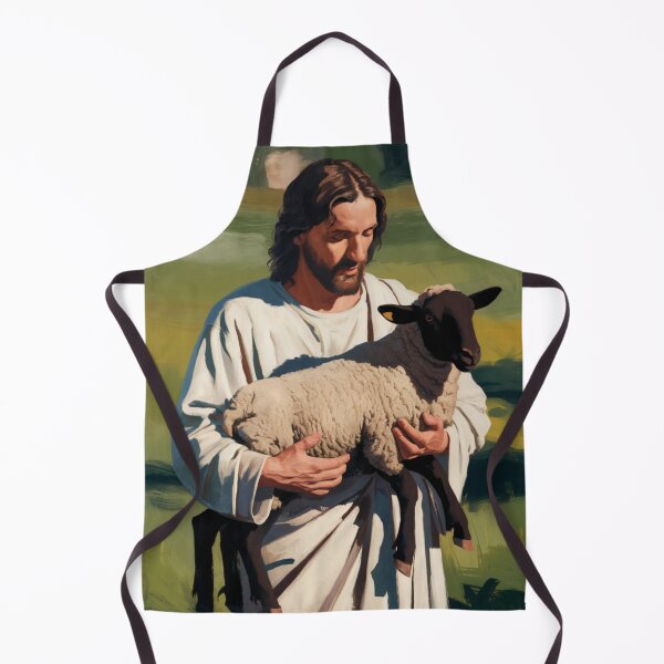 Item preview,  PICTURE OF JESUS HOLDING A BLACK LAMB  designed and sold by Obinne.