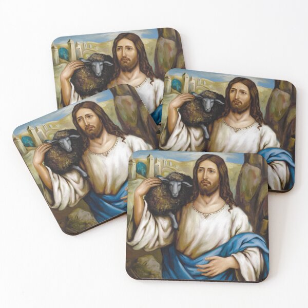 Item preview, CHRIST HOLDING A BLACK LAMB  designed and sold by Obinne.