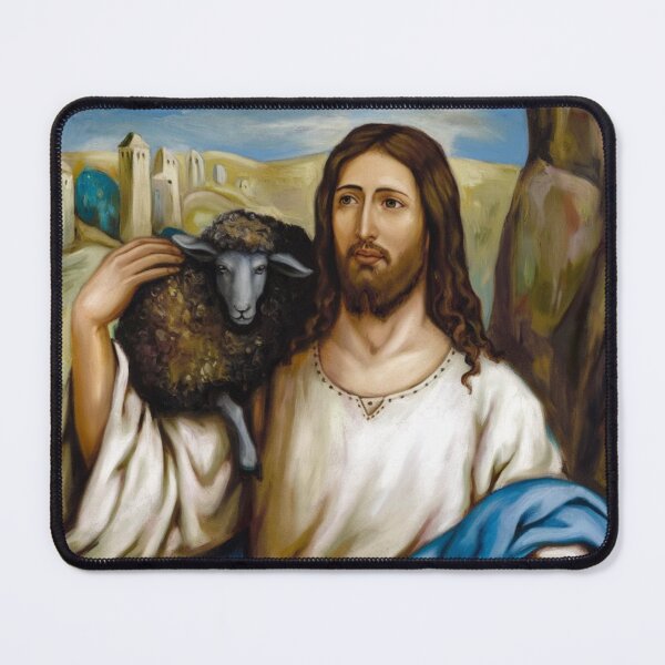 Item preview, CHRIST HOLDING A BLACK LAMB  designed and sold by Obinne.
