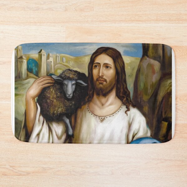 Item preview, CHRIST HOLDING A BLACK LAMB  designed and sold by Obinne.