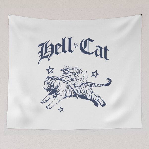 Item preview, Hell Cat Cowgirl Riding Tiger designed and sold by SOCIAL-GEEK.