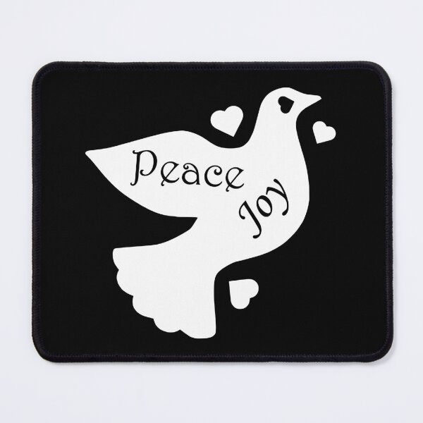 Item preview, The Dove Of Peace Joy And Love - v3 - white for dark backgrounds designed and sold by MultimediaSusan.