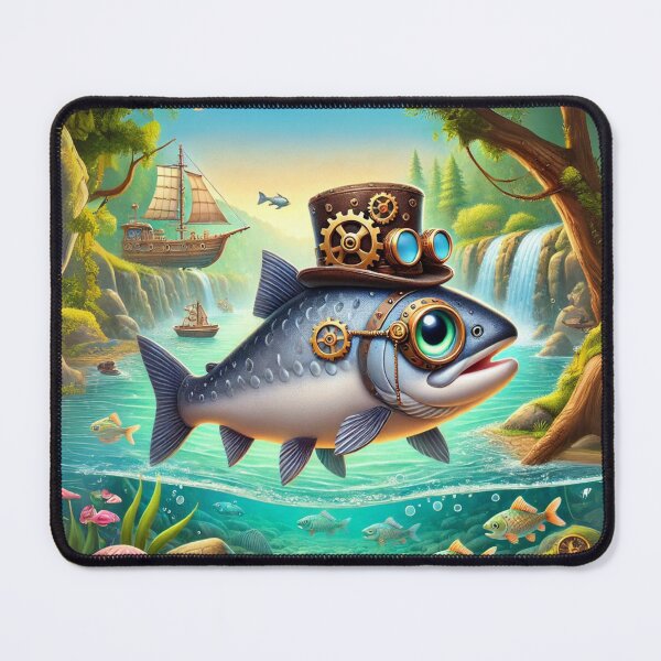 Item preview, Steampunk King Salmon designed and sold by Sillytoe.
