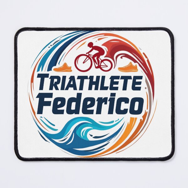 Item preview, Dynamic Triathlete Federico - Swim, Bike, Run designed and sold by Triathlongram.