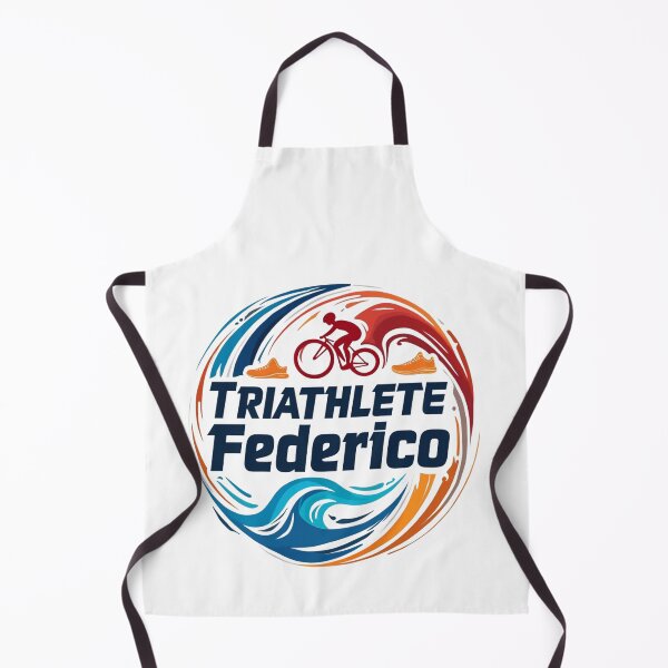Artikelvorschau, Dynamischer Triathlet Federico – Schwimmen, Radfahren, Laufen entworfen und verkauft von Triathlongram.