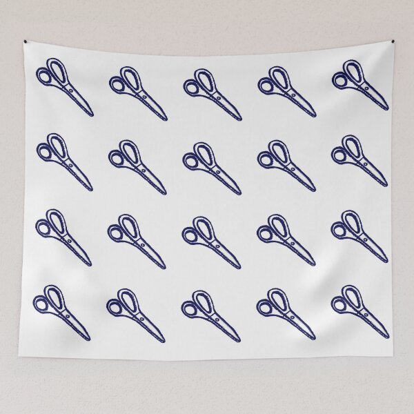 Item preview, Snip Snip! Scissors! Royal Blue designed and sold by MagentaTwilight.