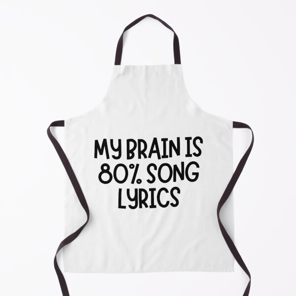 Item preview, My Brain Is 80% Song Lyrics designed and sold by CharmStudio.