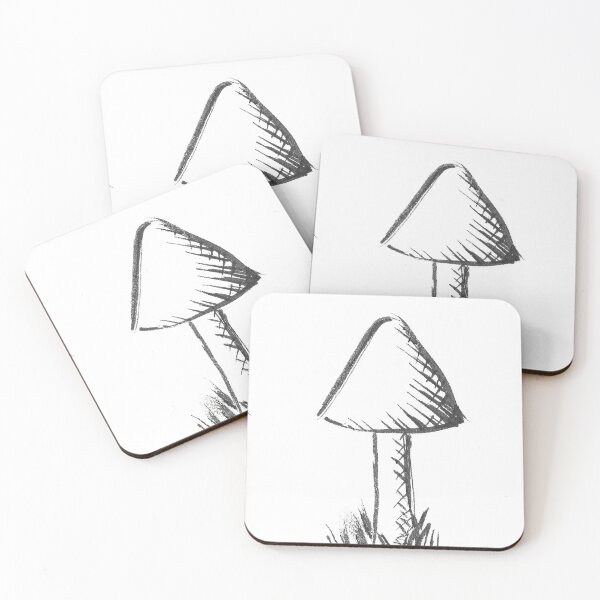 Item preview, Original Sketch Toadstool Grey designed and sold by MagentaTwilight.