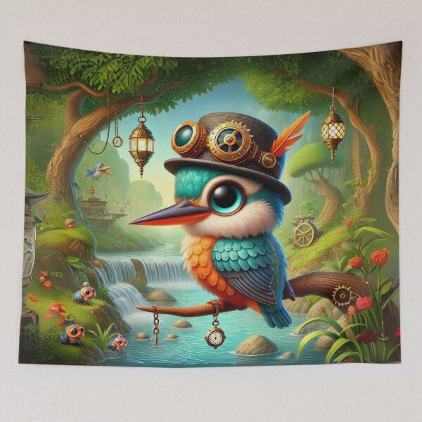 Item preview, Steampunk Kingfisher designed and sold by Sillytoe.