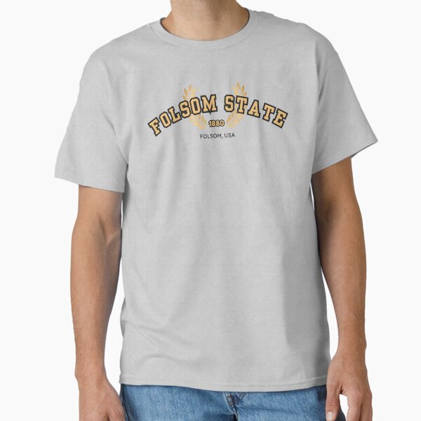Folsom State Prison University, Gold and Black Classic T-Shirt