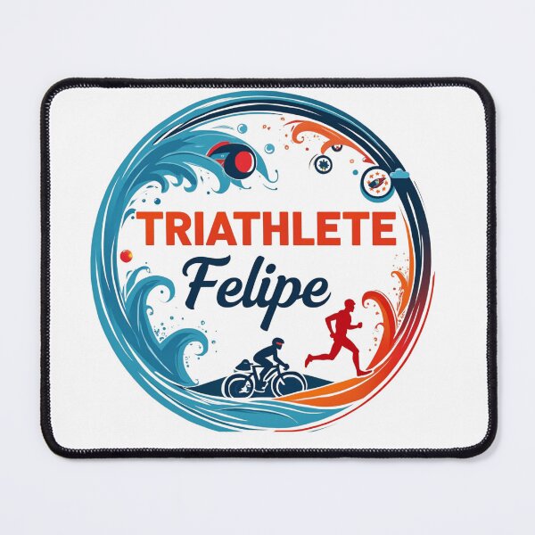 Item preview, Dynamic Triathlete Felipe - Swim, Bike, Run designed and sold by Triathlongram.