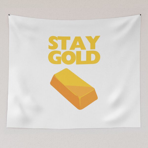 Artikelvorschau, Bleib Gold, Gold entworfen und verkauft von UNK-Fatigues.