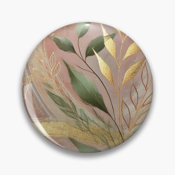 Item preview, Abstract Golden Leaf Artwork Style 1 designed and sold by Dream Bloom Gallery.