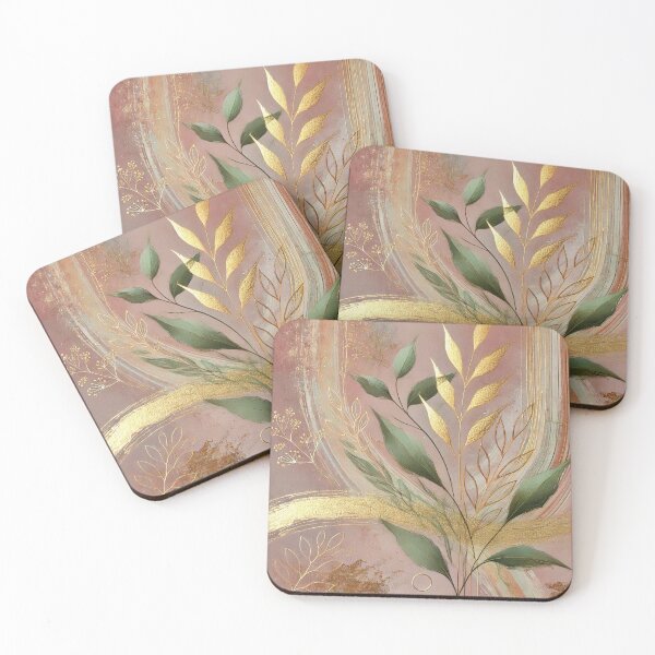 Item preview, Abstract Golden Leaf Artwork Style 1 designed and sold by Oonward2021.
