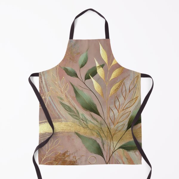 Item preview, Abstract Golden Leaf Artwork Style 1 designed and sold by Dream Bloom Gallery.