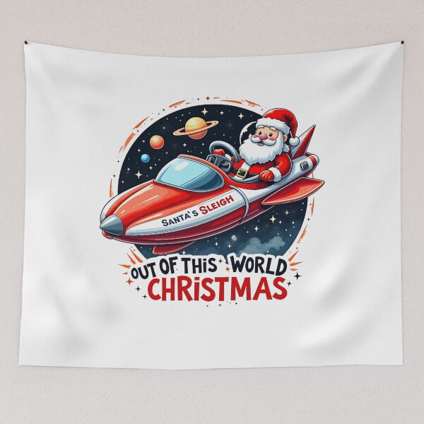 Item preview, Out of This World Christmas - Santa Space Sleigh designed and sold by JerdbordinShop.