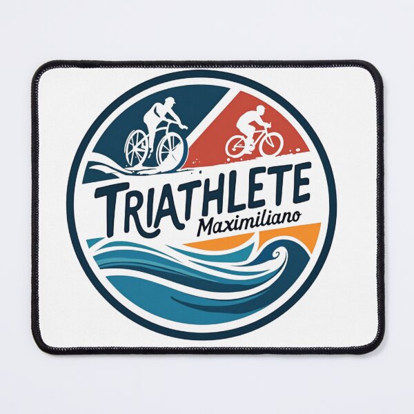 Item preview, Dynamic Triathlete Maximiliano - Swim, Bike, Run designed and sold by Triathlongram.