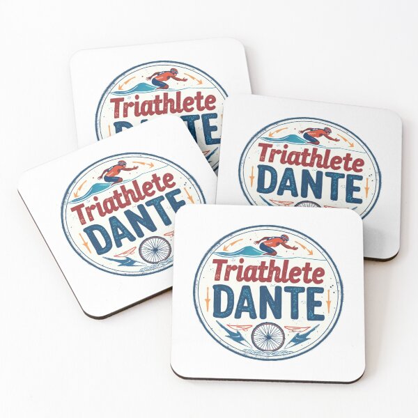 Item preview, Dynamic Triathlete Dante - Swim, Bike, Run designed and sold by Triathlongram.