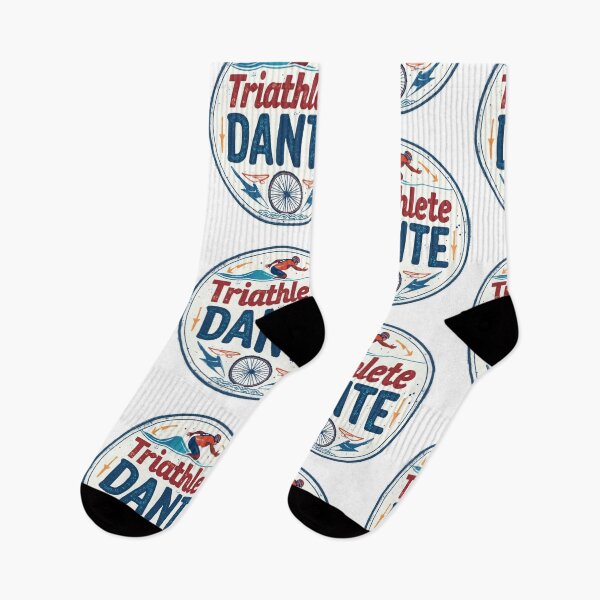 Item preview, Dynamic Triathlete Dante - Swim, Bike, Run designed and sold by Triathlongram.