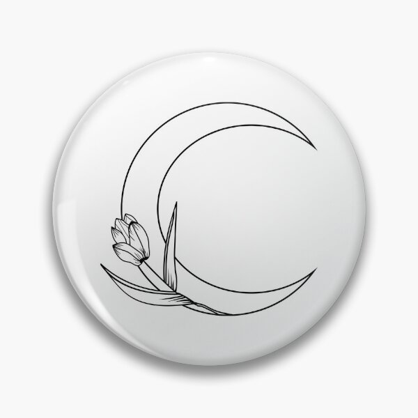 Item preview, Floral Moon Crescent with Tulip designed and sold by MagnoliaLake.