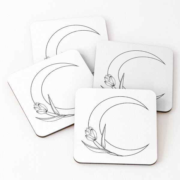 Item preview, Floral Moon Crescent with Tulip designed and sold by MagnoliaLake.