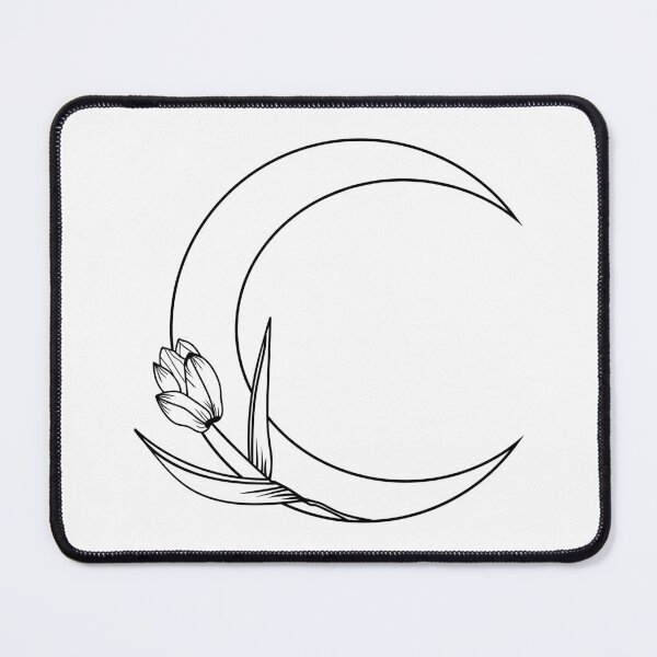 Item preview, Floral Moon Crescent with Tulip designed and sold by MagnoliaLake.