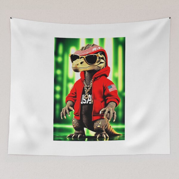 Item preview, A breathtaking masterpiece featuring a hacker dinosaur designed and sold by Mido-artister.
