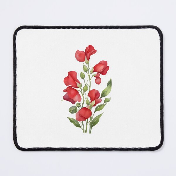 Item preview, Red Sweet Pea designed and sold by HOMETOWN86.