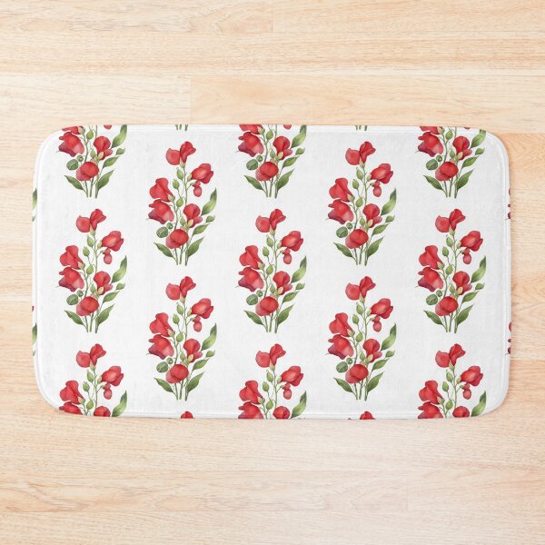 Item preview, Red Sweet Pea designed and sold by HOMETOWN86.