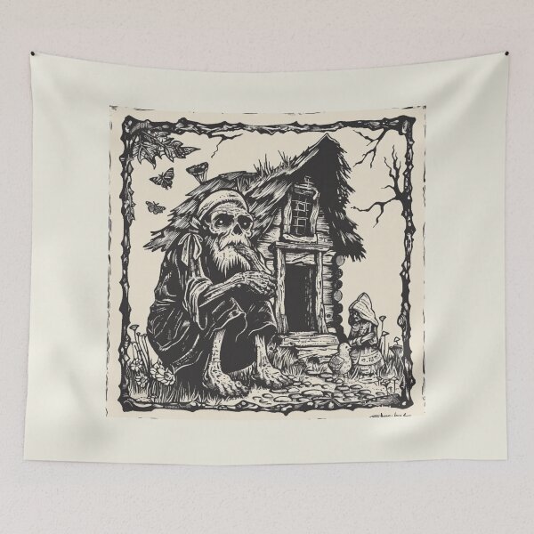 Item preview, Slavic Folklore Forest Hut - Tales of the People designed and sold by PitchBlackIcon.