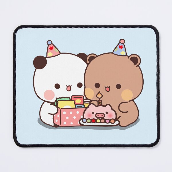 Item preview, Bubu and Dudu Birthday Celebration | Cute Bear Couple | Panda Yier | Bubu Brownie Bear designed and sold by valeriehsin.