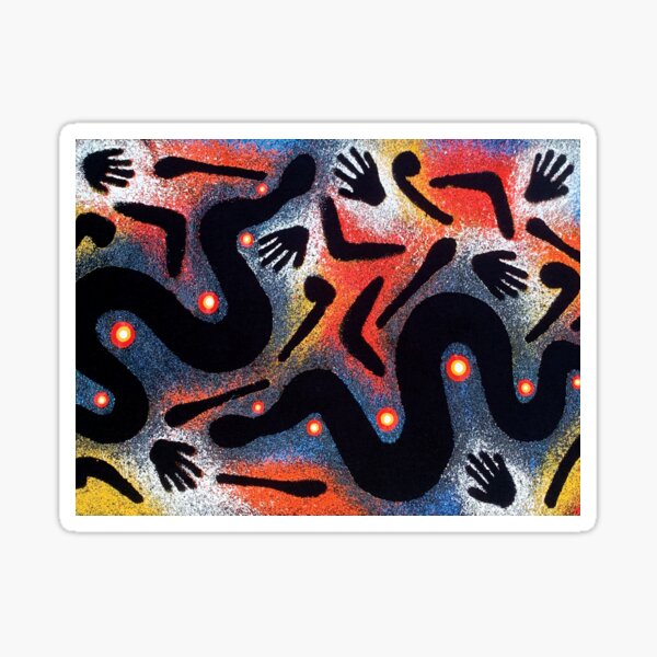 River Snake, Gummoo Moonda  Sticker
