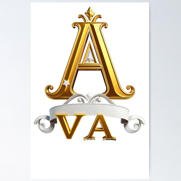 Item preview, Elegant Royal Logo with Gold Letter A designed and sold by Mido-artister.