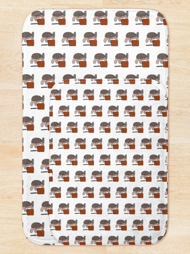 Thumbnail 5 of 6, Bath Mat, Programming turtle designed and sold by Adaptixstudio.